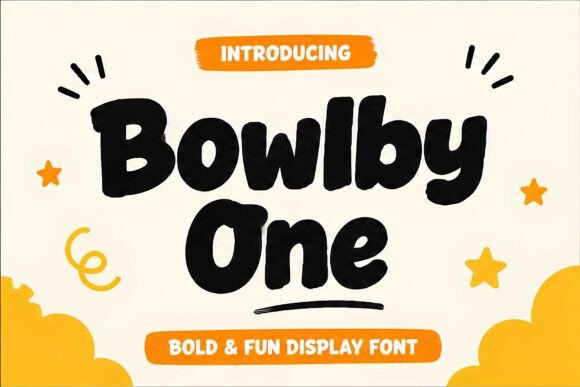 Bowlby One: A Playful Display Font for Makers and Shop Owners