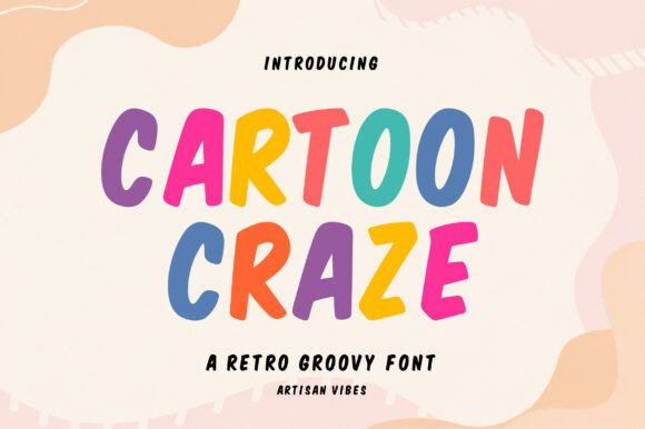 Cartoon Craze: A Playful Display Font for Handmade Magic