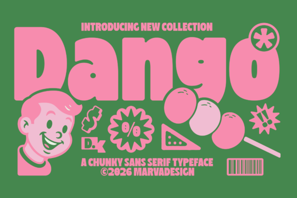 Dango: The Chunky Sans Serif Font for Bold Campaign Visuals