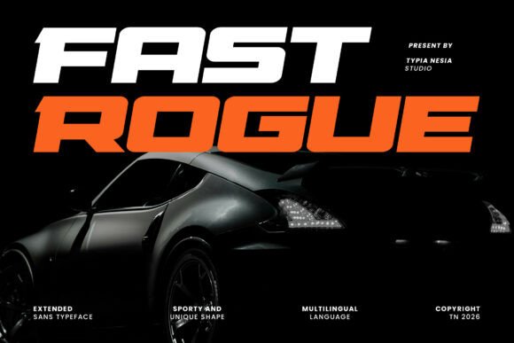 Fast Rogue: A Bold Racing Font for Modern Branding