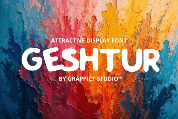 Geshtur: A Hand-Drawn Display Typeface for Energetic Web Design