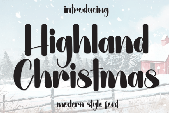 Highland Christmas Font: A Display Typeface for Web Designers