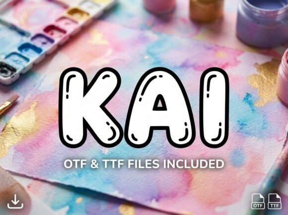Kai: A Bouncy Bubble Font Packed With Pure Joy