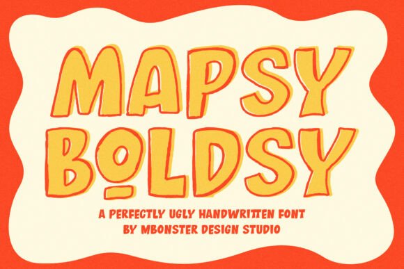 Mapsy Boldsy: A Bold Hand-Drawn Font for Crafty Sellers