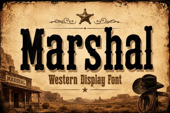Marshal: The Display Font That Brings Vintage Western Soul
