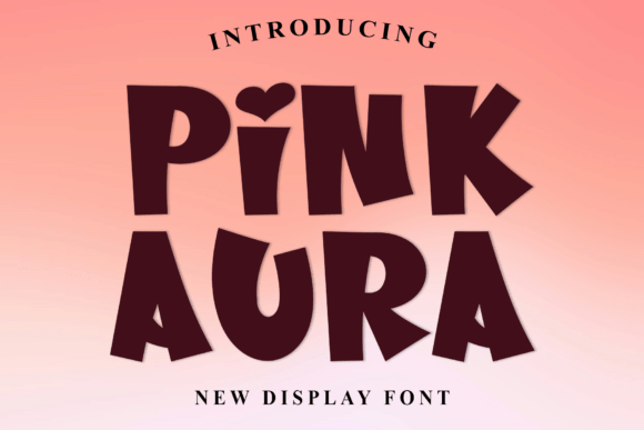 Pink Aura: A Warm Display Typeface for Editorial Design