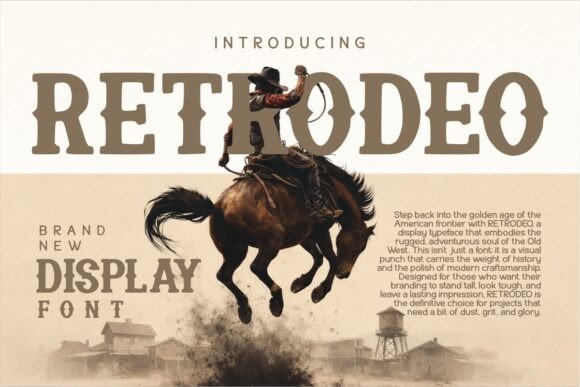 Retrodeo: A Rugged Western Font for Small Business Branding