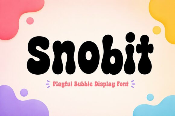 Snobit: A Playful Display Font for Editorial Energy