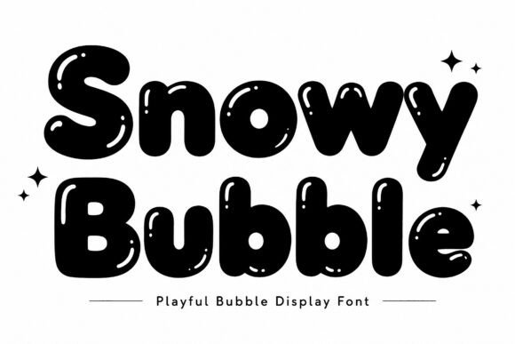 Snowy Bubble: The Playful Winter Display Font for Welcoming Brands