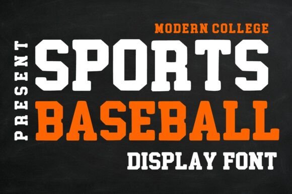 Sports Baseball Font: Bold Varsity Style for Makers