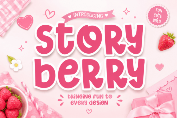 Storyberry: A Playful Handwritten Font for Digital Design