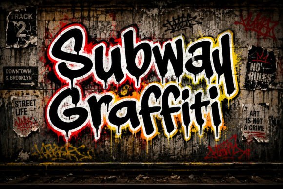 Subway Graffiti: The Urban Display Font for Handmade Product Makers