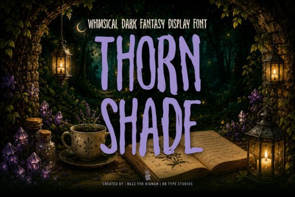 Thorn Shade Font Brings Dark Fairy Tale Charm to Headlines