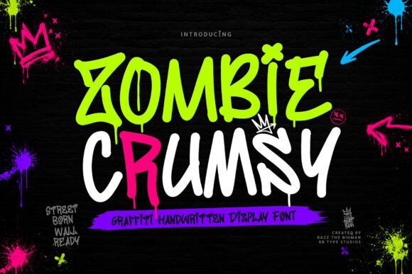 Zombie Crumsy Display Font for Scroll-Stopping Visuals